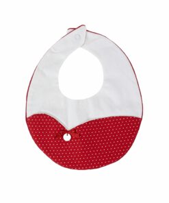 Tema Pintinhas Vermelho Babete