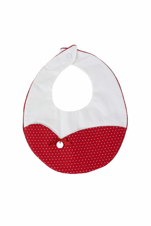 Tema Pintinhas Vermelho Babete