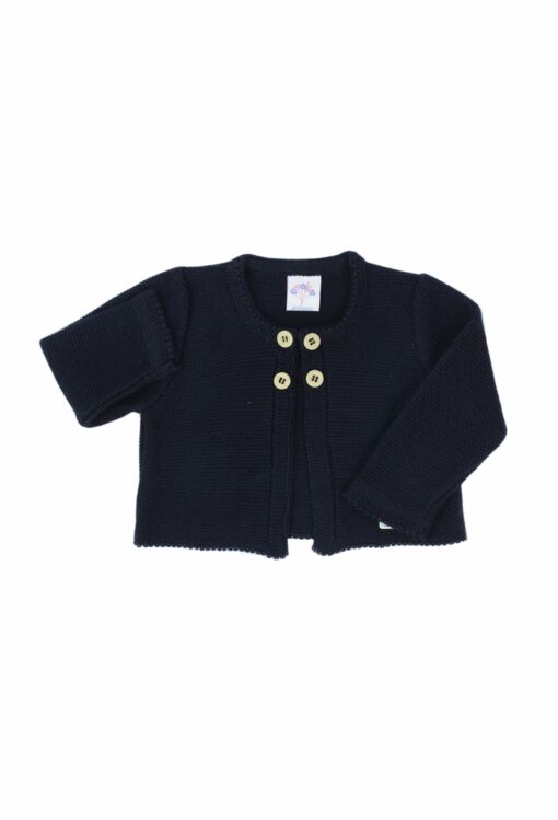 Amaka Casaco Azul Marinho Simples de Quatro Botões