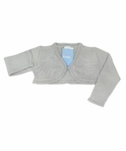 Foque Bolero Cinza com Botão Invisível