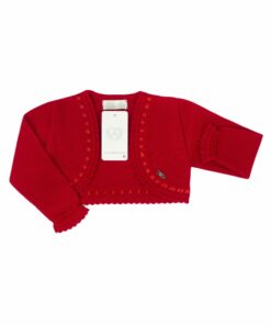 Dolce Petit Bolero Vermelho com Fita de Cetim