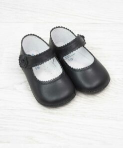Sapatos de Napa Azul Marinho com Feitio