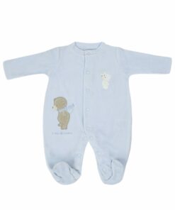 Babygrow Laminado Mighty Love Azul com Ursinhos
