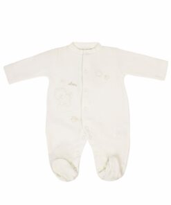 Babygrow Laminado Bege com Desenhos