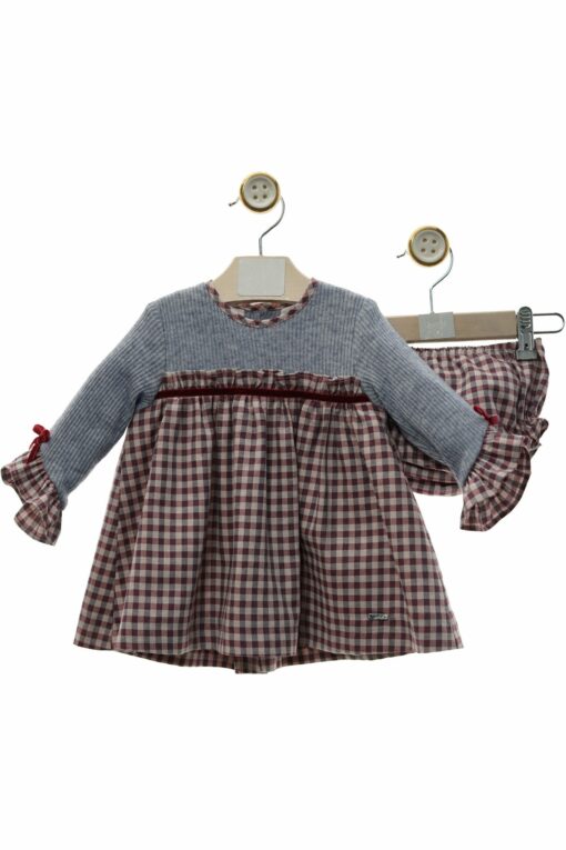 Yoedu Tema Winter Combinado com Xadrez Bordeaux com Tapa Fraldas