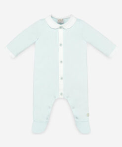 Paz Rodriguez Babygrow Algodão Verde-Água com Gola