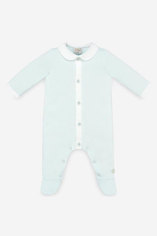 Paz Rodriguez Babygrow Algodão Verde-Água com Gola