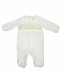 Babygrow Laminado Pérola com Detalhes em Pêlo