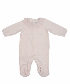 Babygrow Laminado Rosa com Gola