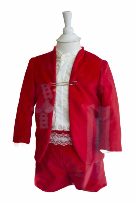 Linha Premium de Natal Conjunto de Veludo Vermelho 3 Peças