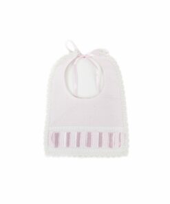 Babete em Pique Rosa com Detalhes em Renda