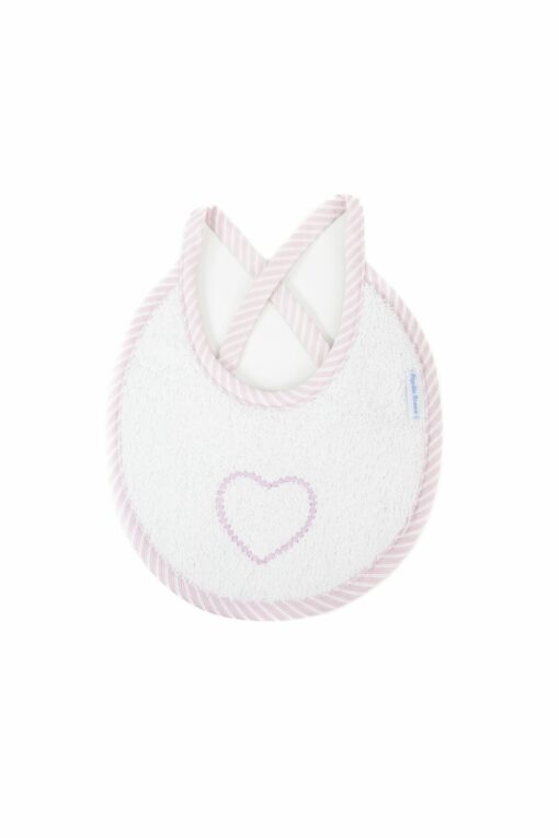 Babete com Detalhes em Rosa e um Coração