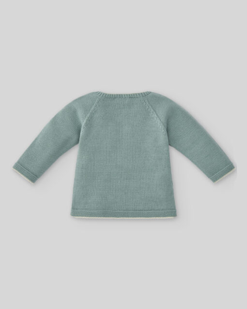 99. Paz Rodriguez Tema Patinhos |  Conjunto de Camisola Verde Água e Tapa Fraldas - Image 3