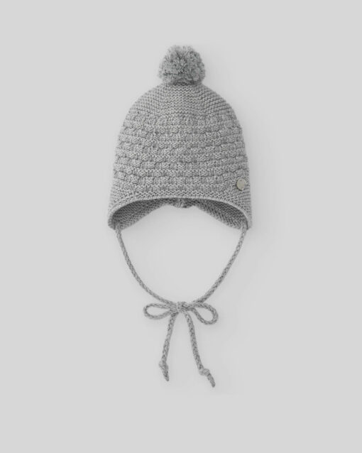 Paz Rodriguez Gorro Cinza com Pompom