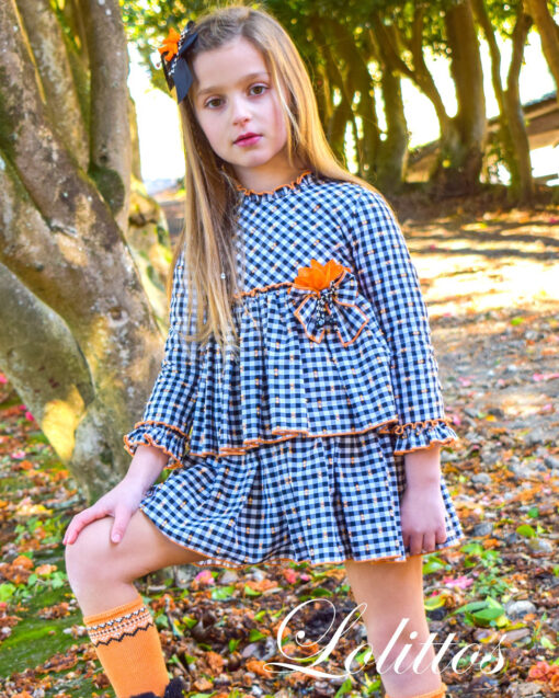 Lolittos Tema Bear | Vestido Preto Axadrezado