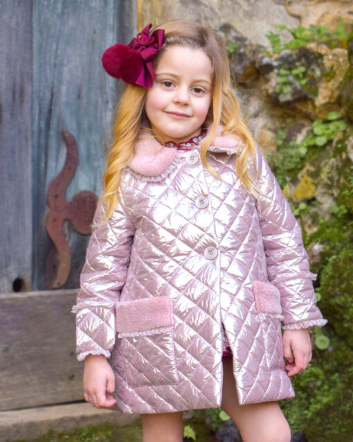 Lolittos Tema Monino | Abrigo Rosa com Bolsos