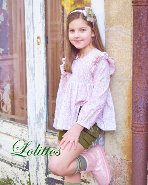 Lolittos Tema Militar | Conjunto de Calção e Blusa