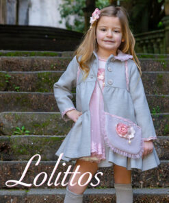 Lolittos Tema Veneza | Casaco de Fazenda Cinza