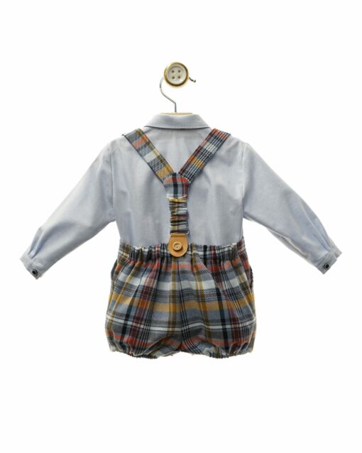 Yoedu Tema Janeiro Conjunto de Calção Xadrez , Camisa e Suspensórios ( sem laço) - Image 3