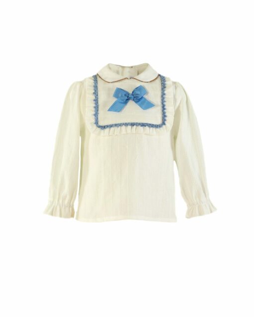 Miranda Tema Castanho Azul | Conjunto de Saia e Blusa - Image 2