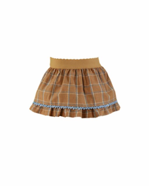 Miranda Tema Castanho Azul | Conjunto de Saia e Blusa - Image 5