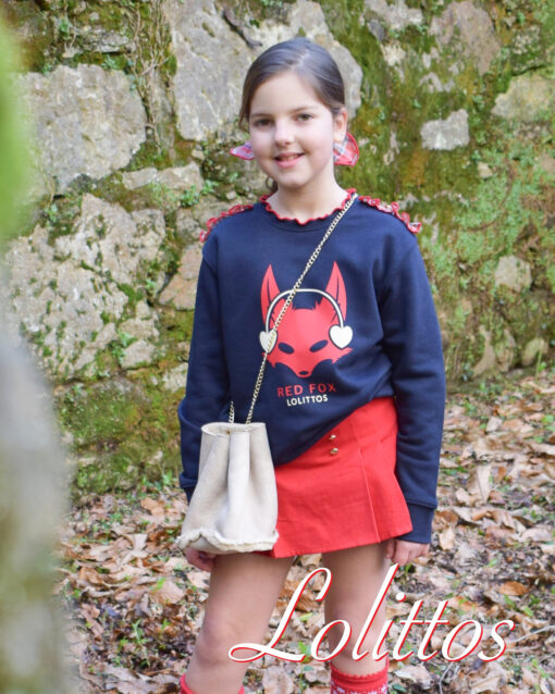 Lolittos Tema Fox | Conjunto de Camisola e Saia-Calção