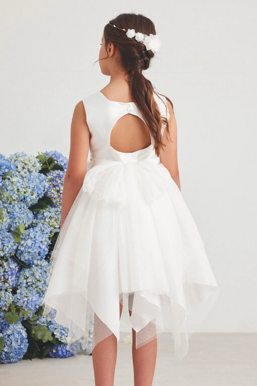 99. Amaya Modelo 586001 Vestido Branco com Flores - Image 2