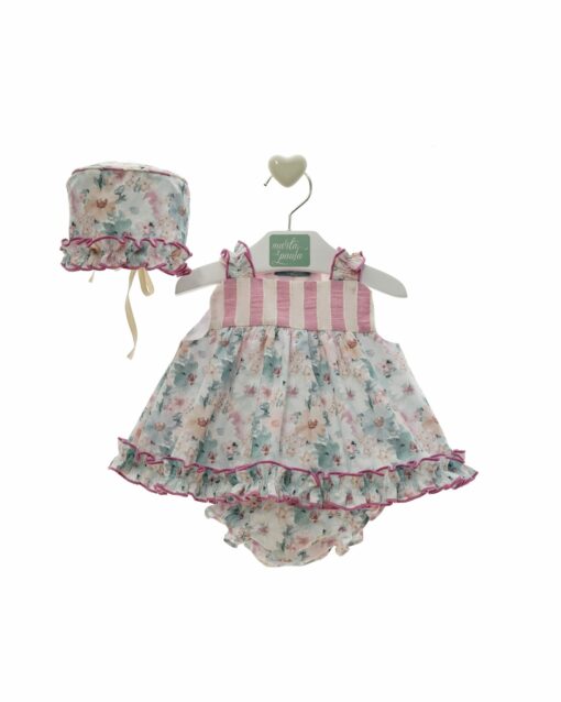 98. Marta Y Paula Coleção Melia | Vestido com Touca e Tapa Fraldas - Image 2