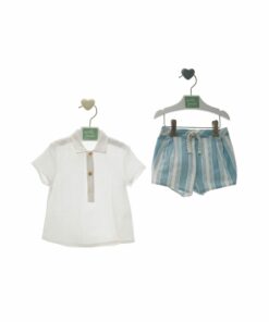 98. Marta Y Paula Coleção Doris | Conjunto de Calção e Camisa de Manga Curta