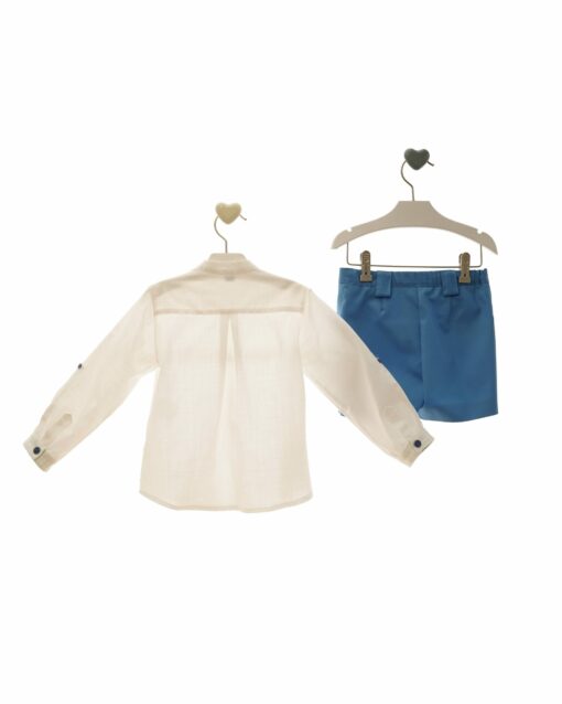 98. Marta Y Paula Coleção Aria | Conjunto de Calção Azul e Camisa - Image 4