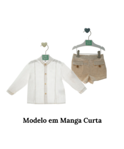 98. Marta Y Paula Coleção Cibeles Conjunto de Calção e Camisa de Manga Curta