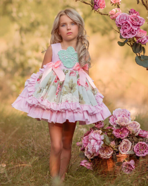 98. Duerme Safila | Vestido Rosa com Laços