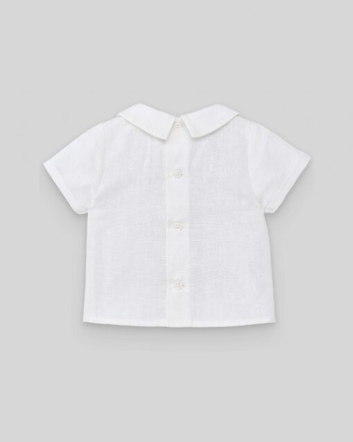98. Paz Rodriguez Tema Lecer | Conjunto de Calção Azul e Camisa com Laço - Image 4