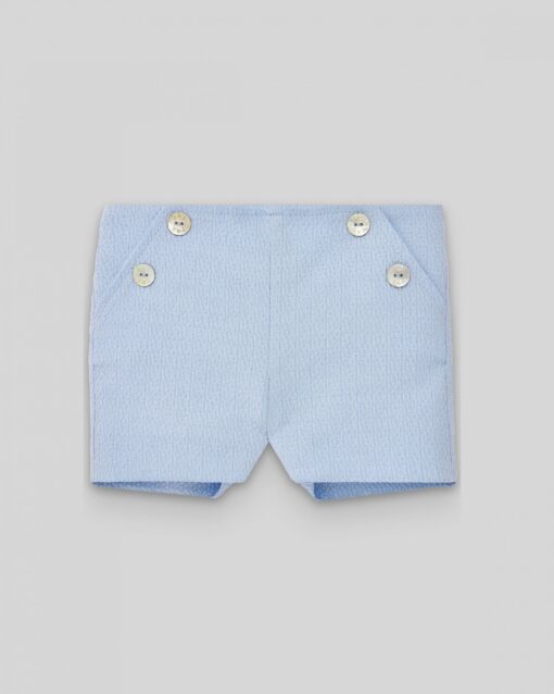 98. Paz Rodriguez Tema Lecer | Conjunto de Calção Azul e Camisa com Laço - Image 5