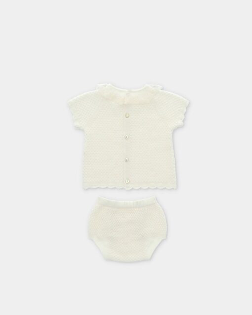 98. Martin Aranda Tema Rendas | Conjunto de Camisola e Tapa Fraldas em Tricô - Image 2