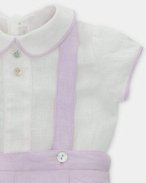 98. Martin Aranda Tema Lavanda | Conjunto de Calção Lavanda e Camisa - Image 3