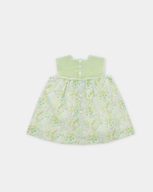 98. Martin Aranda Tema Verde | Vestido Combinado Verde Florido com Tapa Fraldas - Image 2