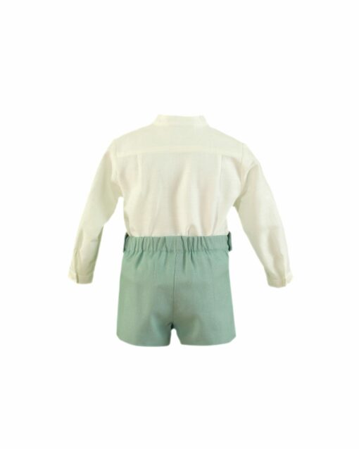 98. Miranda Tema Verde Renda | Conjunto de Camisa e Calção Verde - Image 2