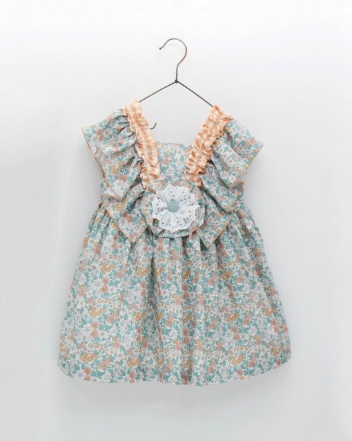 98. Foque Tema Nana | Vestido Florido Laranja - Image 3