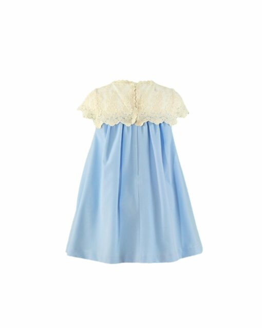 98. Miranda Tema Azul Renda | Vestido Azul com Detalhes em Renda - Image 3