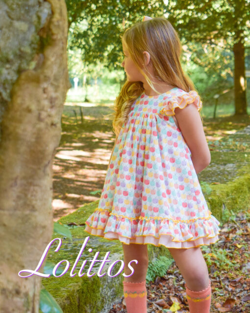 98. Lolittos Tema Picnic | Vestido Colorido Laranja - Image 2