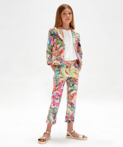 98. Amaya Coleção Evento Especial | Conjunto de Blazer e Calça Florido