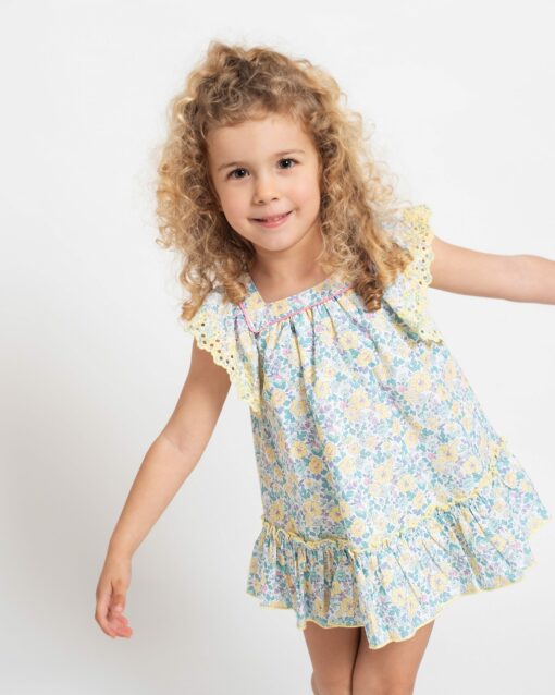 98. Foque Tema Juliette | Vestido Florido Amarelo - Image 2