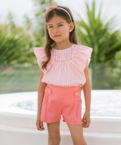 98. Paz Rodriguez Tema Macedonia | Conjunto de Blusa e Calção Coral