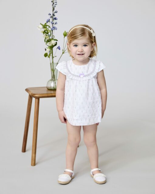 98. Martin Aranda Tema Lavanda | Vestido com Flores e Tapa Fraldas