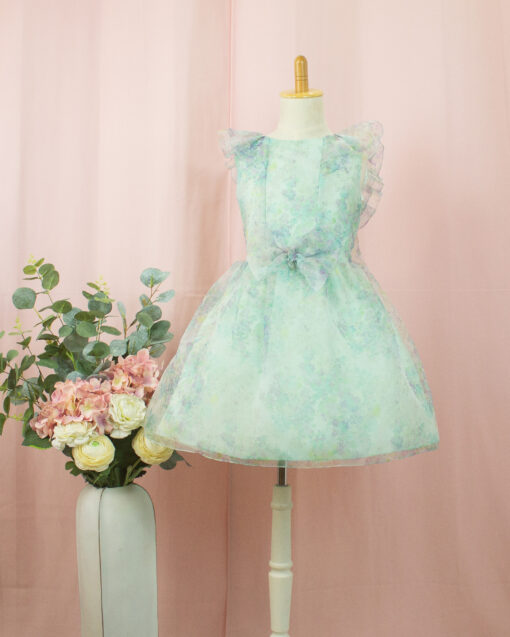 98. Amaya Coleção Evento Especial | Vestido Florido Azul