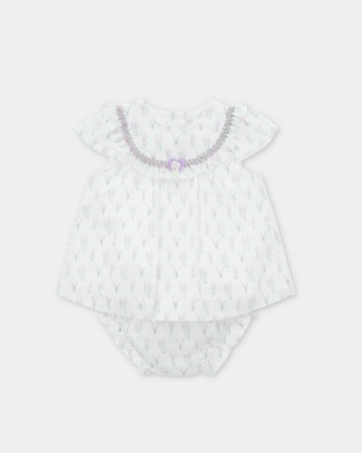 98. Martin Aranda Tema Lavanda | Vestido com Flores e Tapa Fraldas - Image 2