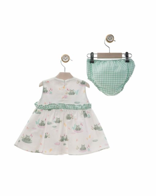 98. Yoedu Tema Sirenas | Vestido Estampado Sapos com Tapa Fraldas - Image 2