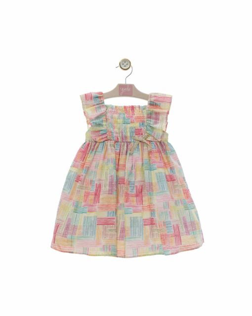 98. Yoedu Tema Corales | Vestido Colorido com Laço Atrás - Image 6