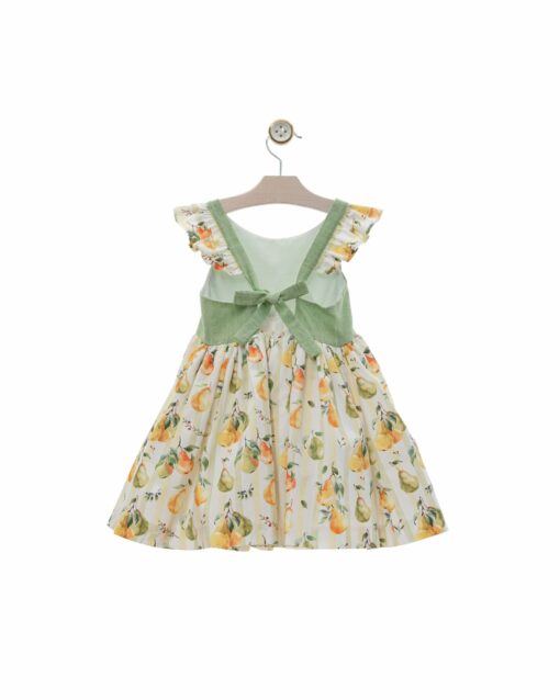 98. Yoedu Tema Paraíso | Vestido Verde com Peras e Laçada Atrás - Image 5